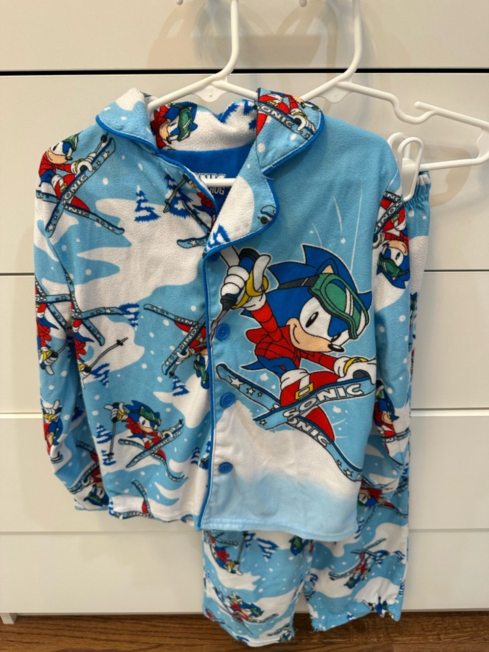 Sonic Boys Pajamas Size 6/7